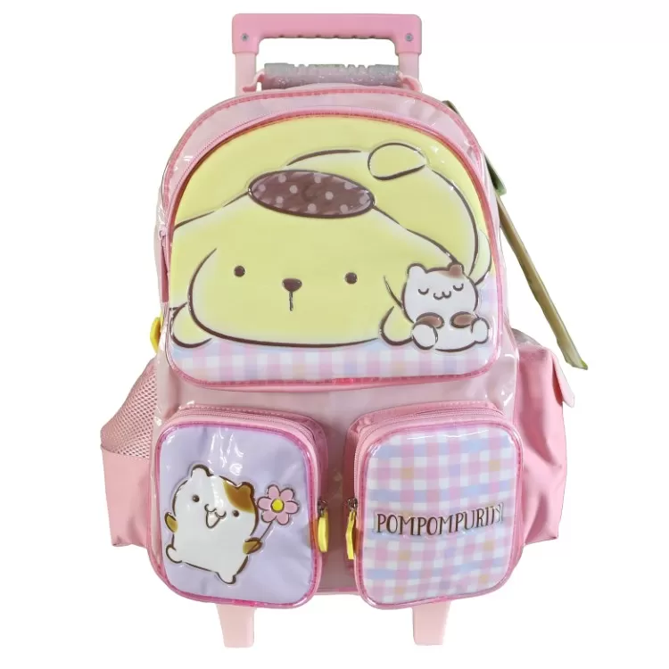 Mochila Escolar 2026 Pompompurin 16" con Carro Art.SR3602